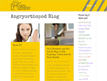 Tablet Screenshot of angryorthopod.com